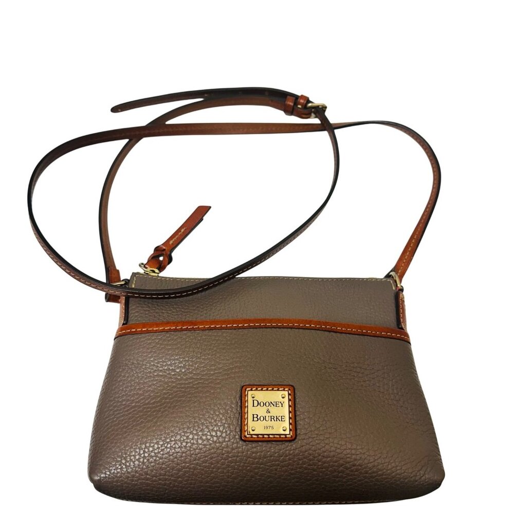 Dooney & Bourke Pebble Grain Leather Ginger Crossbody Bag